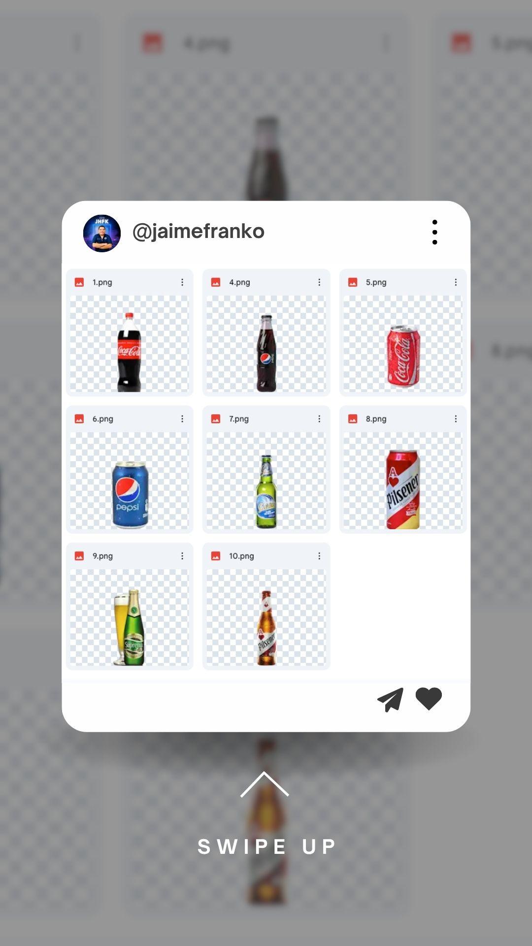 Bebidas Calientes y Frias - PNG Fondo Transparente