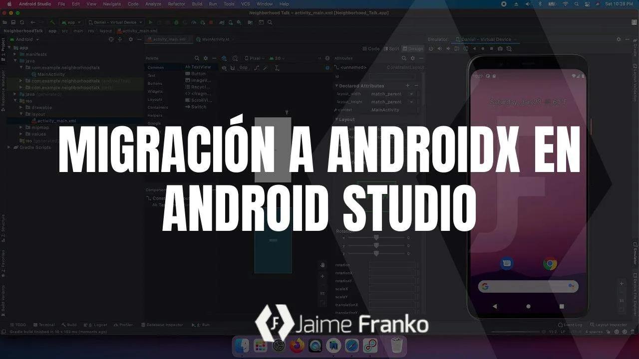 Migración a AndroidX en Android Studio