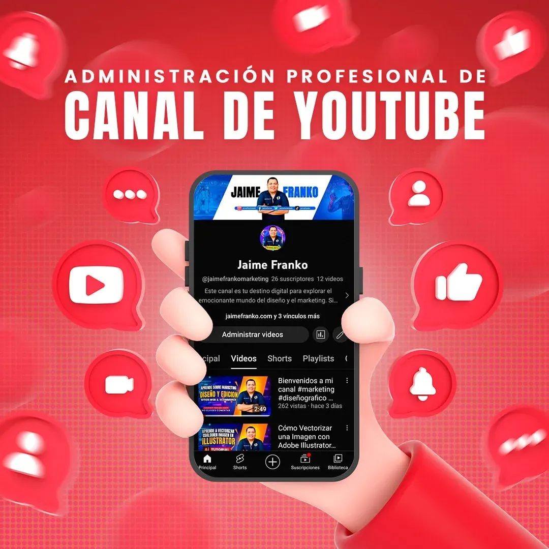 Administración de canal de YouTube