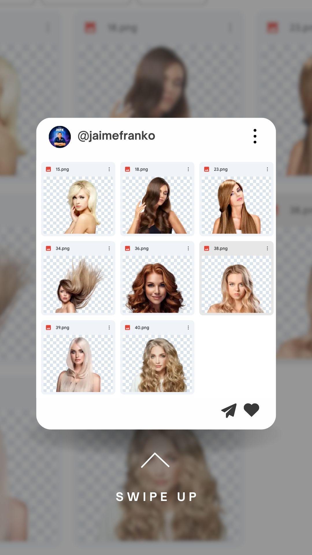 Modelos Pack 3 - PNG Fondo Transparente	