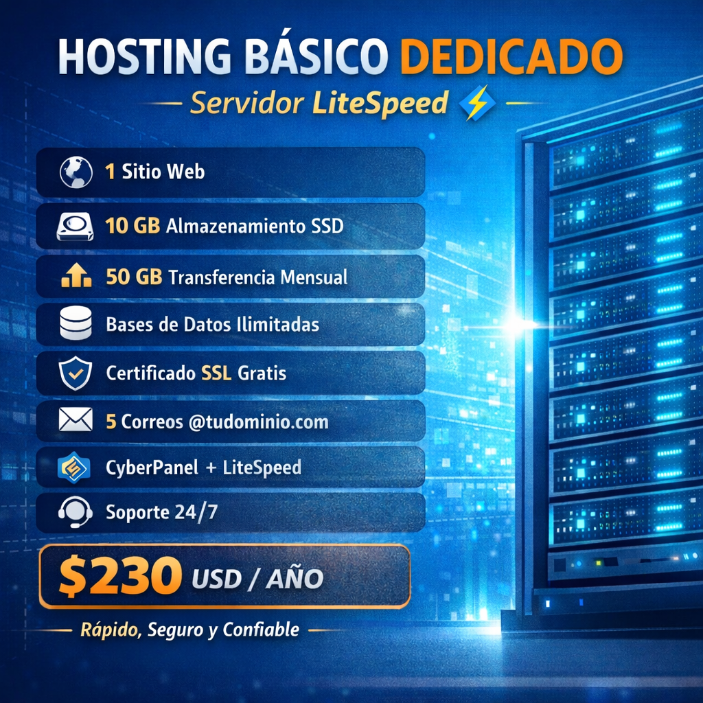 Hosting Básico Dedicado