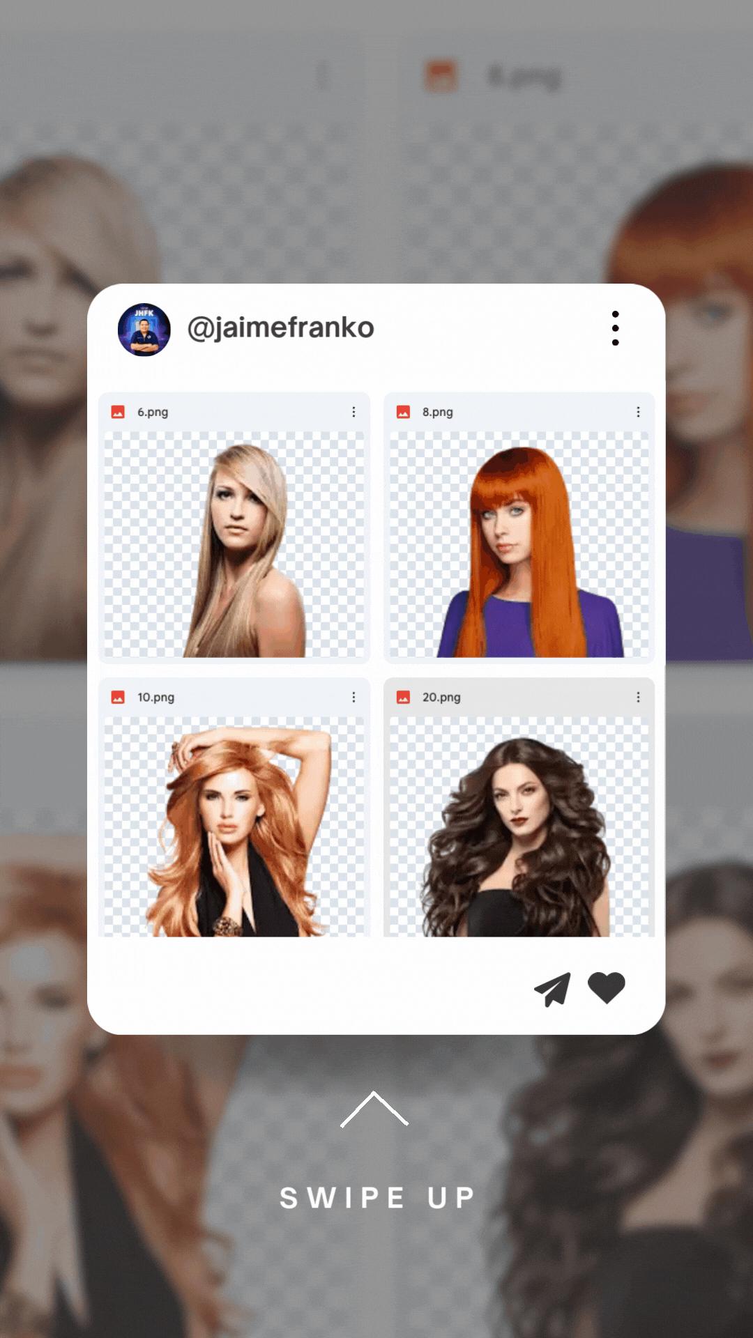 Modelos Pack 1 - PNG Fondo Transparente